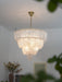 Layered Glass Petal Chandelier - Simprolos