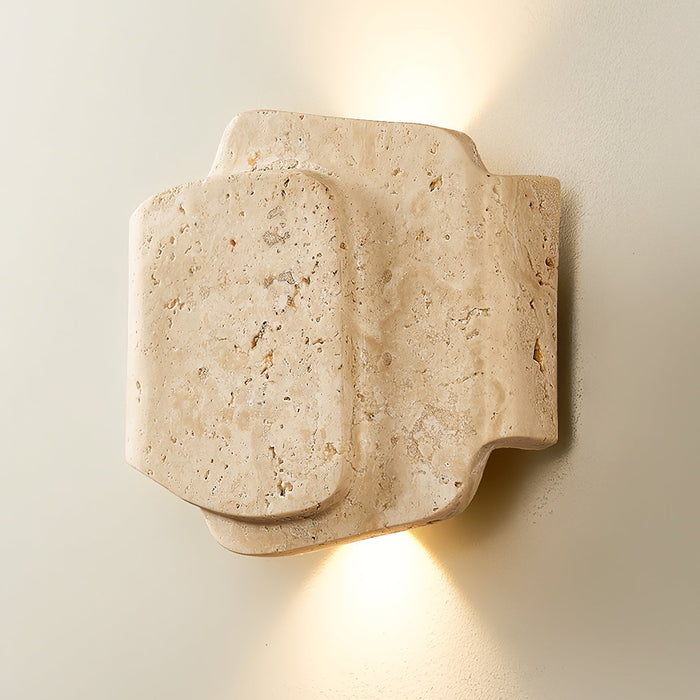 Layered Travertine Wall Light - Simprolos