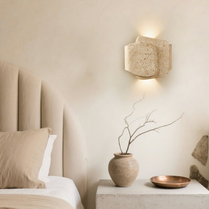 Layered Travertine Wall Light - Simprolos