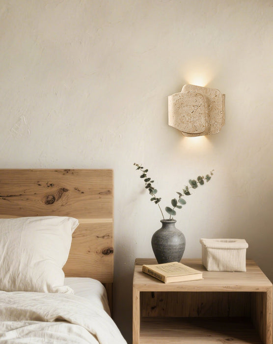 Layered Travertine Wall Light - Simprolos