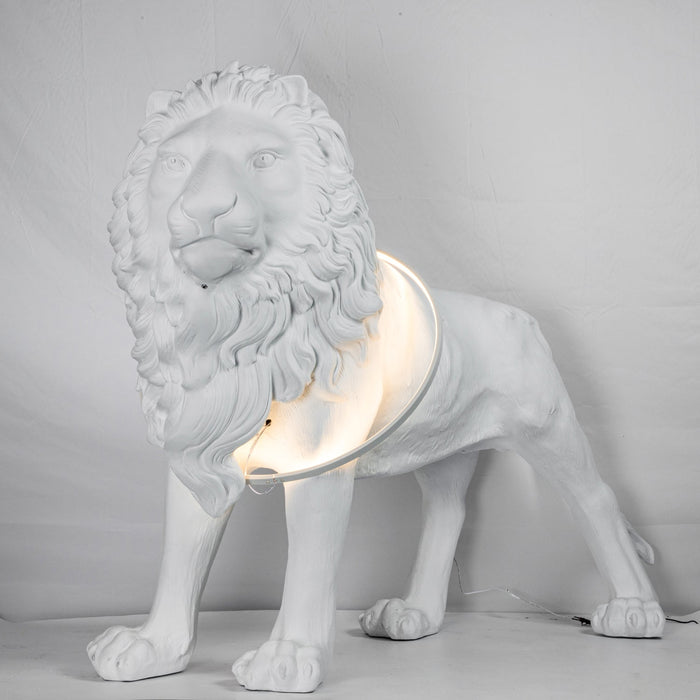 Leo Lion Sculpture Floor Lamp - Simprolos