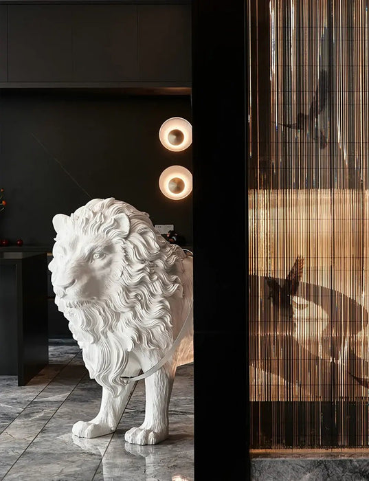 Leo Lion Sculpture Floor Lamp - Simprolos