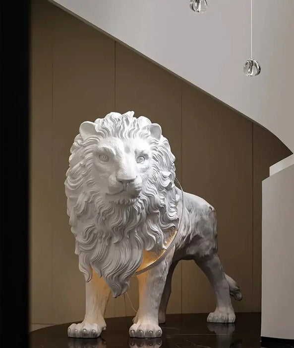 Leo Lion Sculpture Floor Lamp - Simprolos