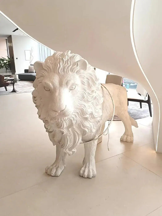 Leo Lion Sculpture Floor Lamp - Simprolos
