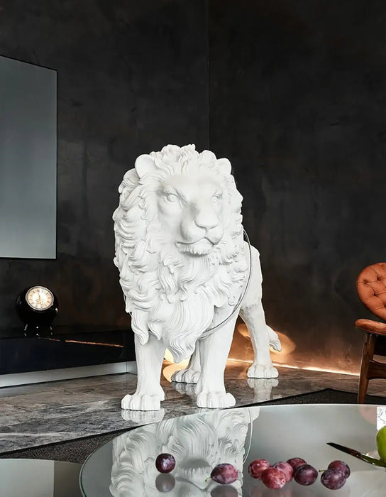 Leo Lion Sculpture Floor Lamp - Simprolos