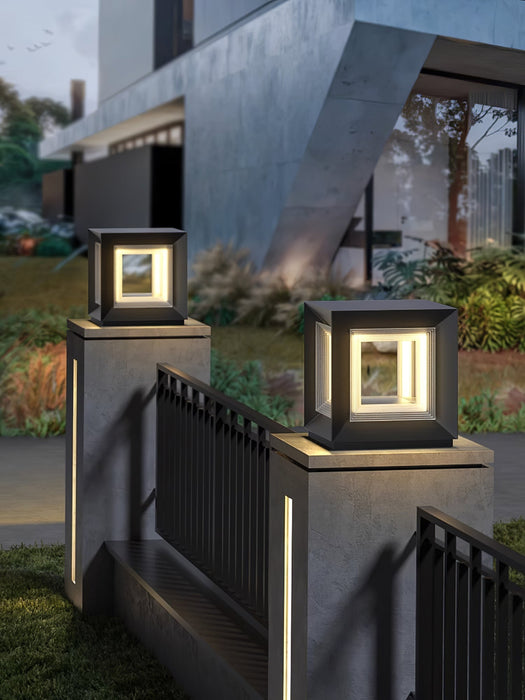Light Cube Outdoor Post Light - Simprolos