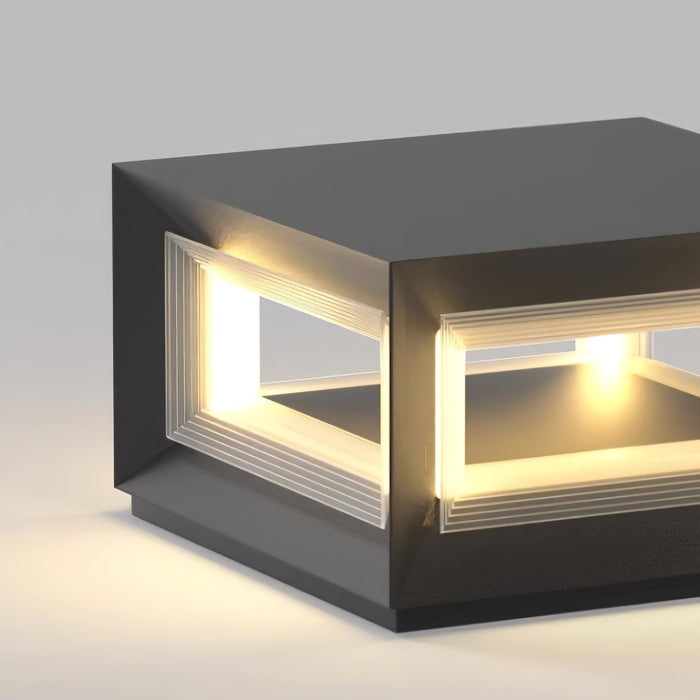 Light Cube Outdoor Post Light - Simprolos