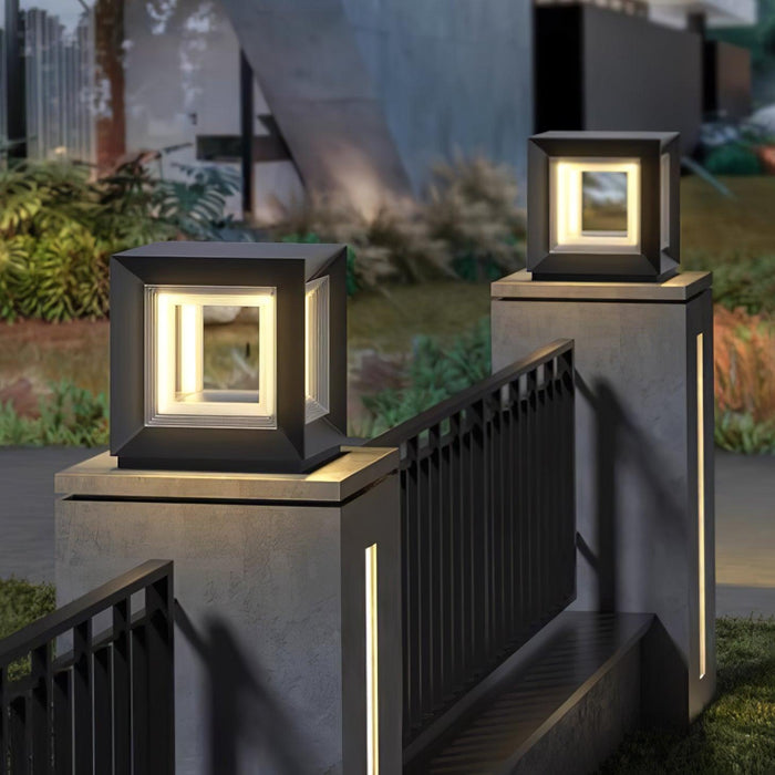 Light Cube Outdoor Post Light - Simprolos