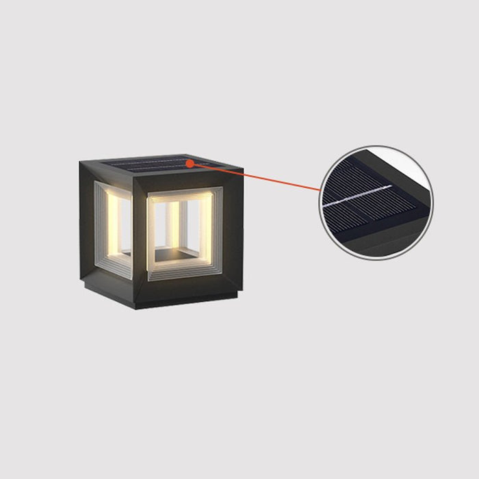 Light Cube Outdoor Post Light - Simprolos