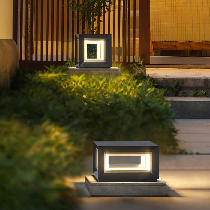 Light Cube Outdoor Post Light - Simprolos