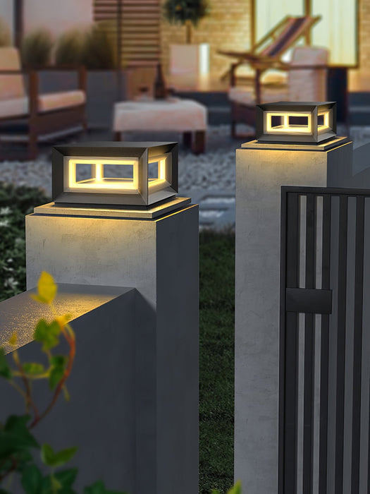 Light Cube Outdoor Post Light - Simprolos
