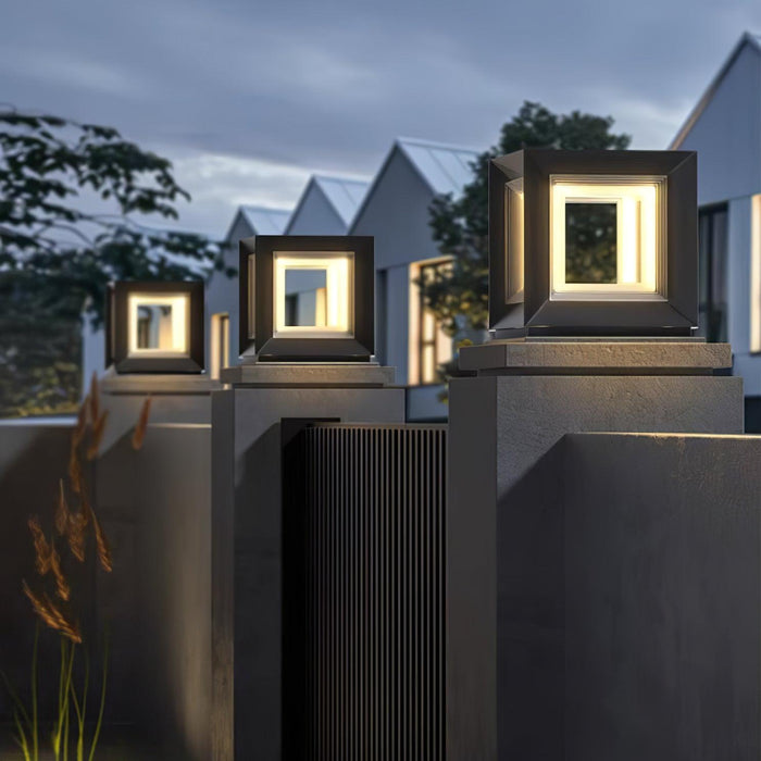 Light Cube Outdoor Post Light - Simprolos