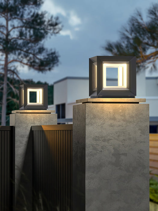 Light Cube Outdoor Post Light - Simprolos
