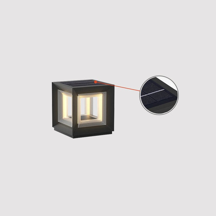 Light Cube Outdoor Post Light - Simprolos