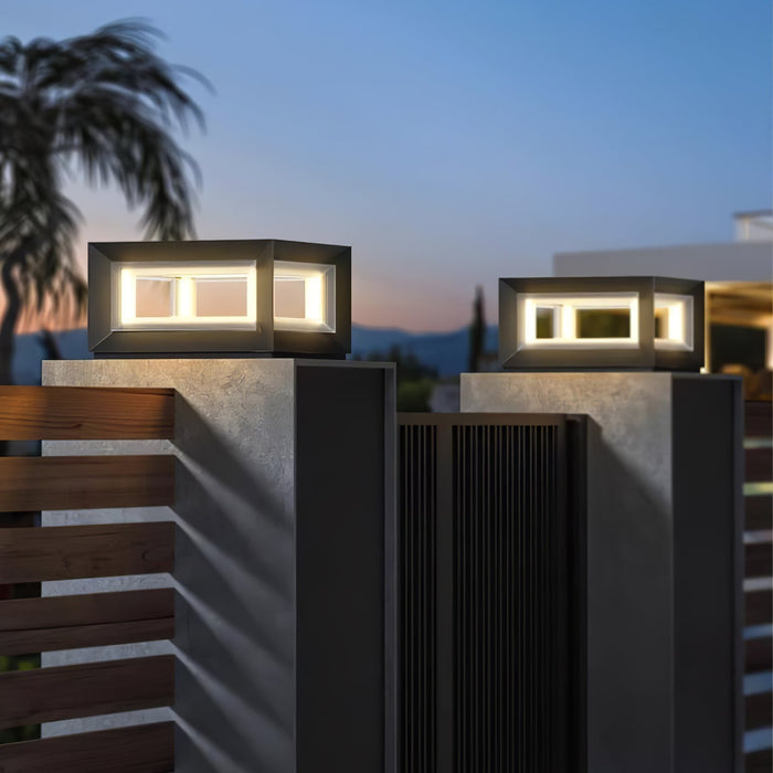 Light Cube Outdoor Post Light - Simprolos