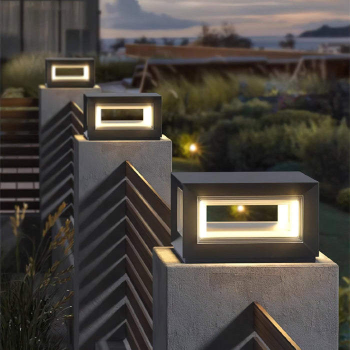 Light Cube Outdoor Post Light - Simprolos