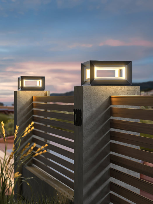 Light Cube Outdoor Post Light - Simprolos