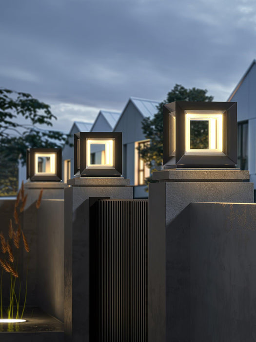 Light Cube Outdoor Post Light - Simprolos