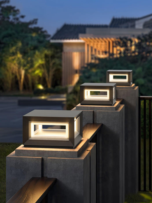 Light Cube Outdoor Post Light - Simprolos