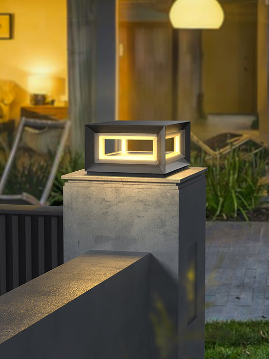 Light Cube Outdoor Post Light - Simprolos