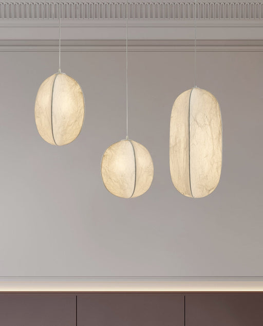 Lilian Silk Sphere Pendant Lamp - Simprolos