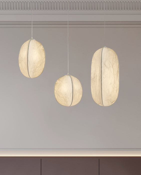 Lilian Silk Sphere Pendant Lamp - Simprolos