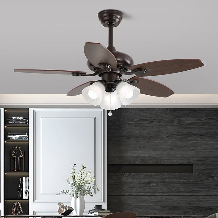Lily Bloom Ceiling Fan Light - Simprolos