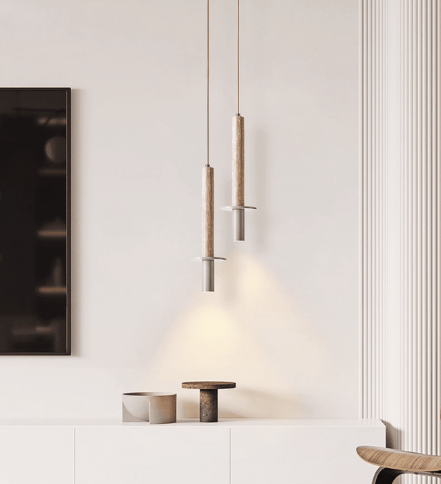 Linea Travertine Pendant Lamp - Simprolos