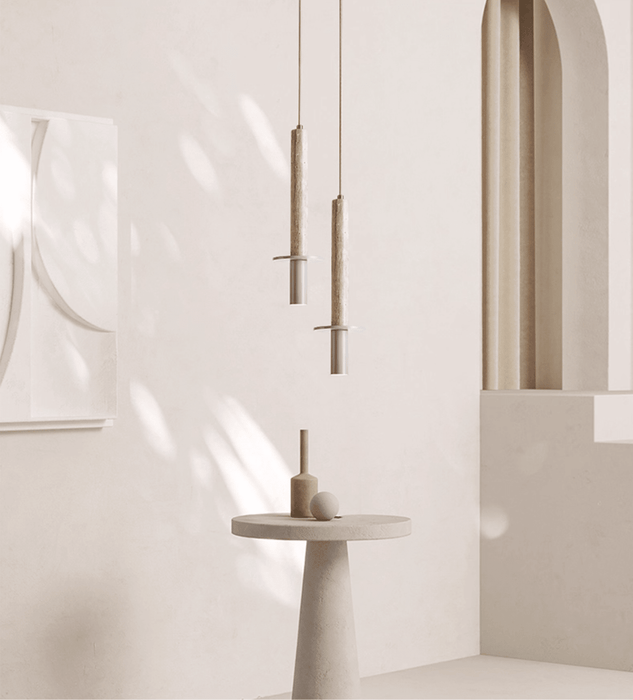 Linea Travertine Pendant Lamp - Simprolos