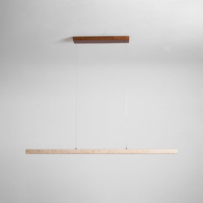 Linear Travertine Pendant Lamp - Simprolos