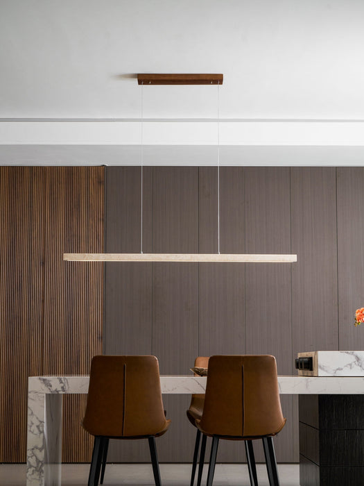 Linear Travertine Pendant Lamp - Simprolos