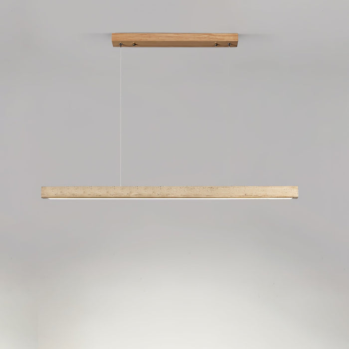 Linear Travertine Pendant Lamp - Simprolos