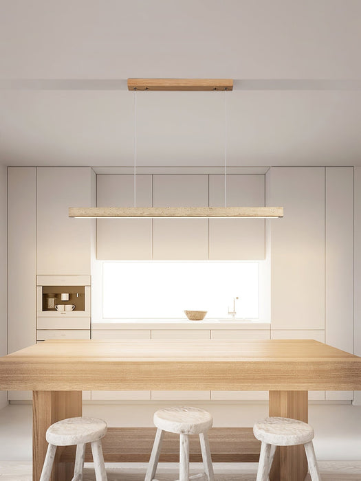 Linear Travertine Pendant Lamp - Simprolos