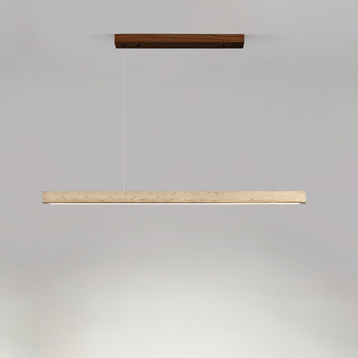Linear Travertine Pendant Lamp - Simprolos
