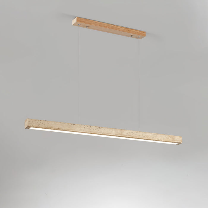Linear Travertine Pendant Lamp - Simprolos