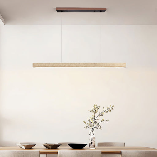 Linear Travertine Pendant Lamp - Simprolos