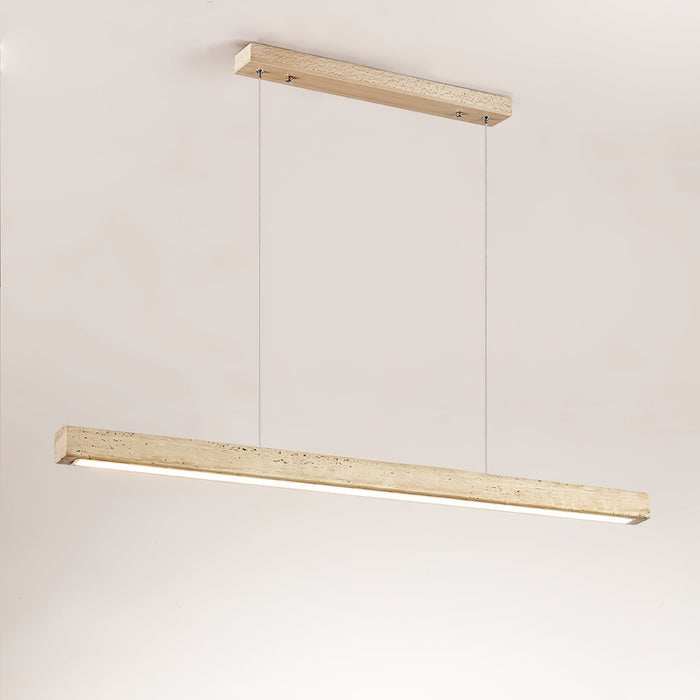 Linear Travertine Pendant Lamp - Simprolos