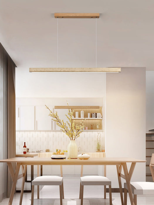 Linear Travertine Pendant Lamp - Simprolos