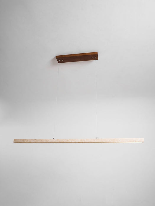 Linear Travertine Pendant Lamp - Simprolos