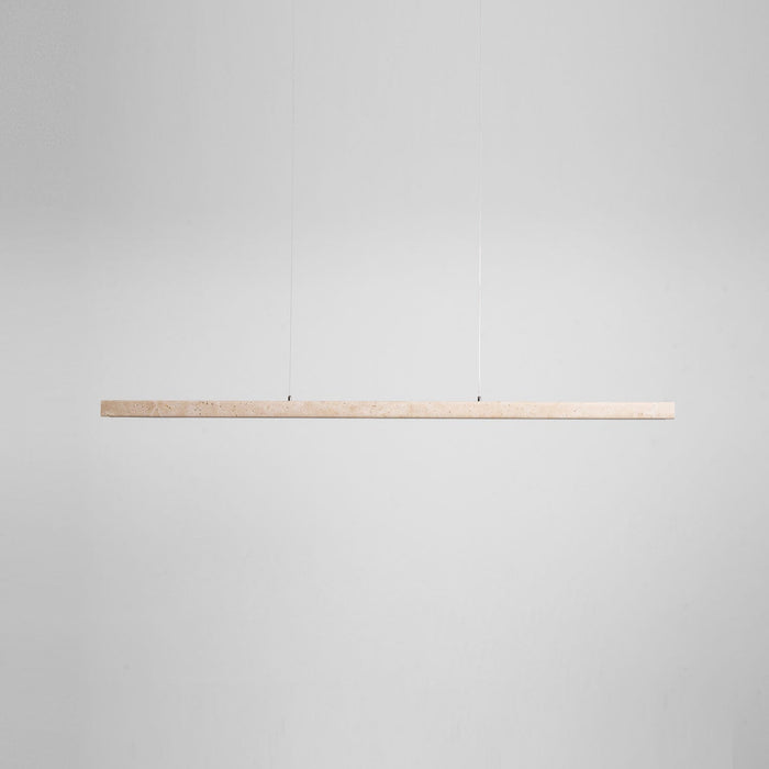 Linear Travertine Pendant Lamp - Simprolos