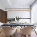 Linear Wooden Pendant Light - Simprolos