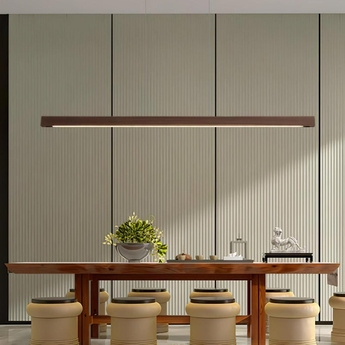 Linear Wooden Pendant Light - Simprolos