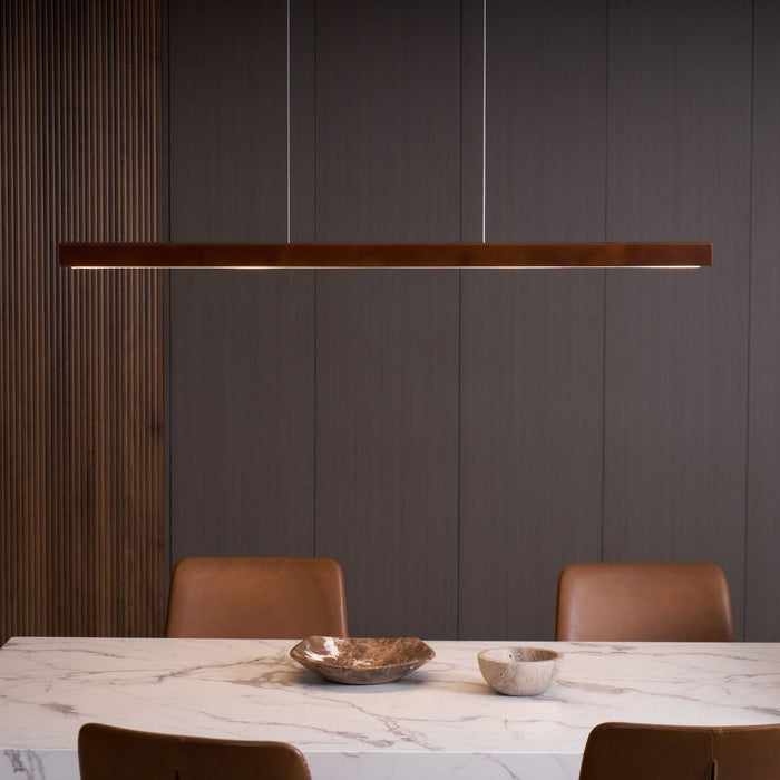 Linear Wooden Pendant Light - Simprolos
