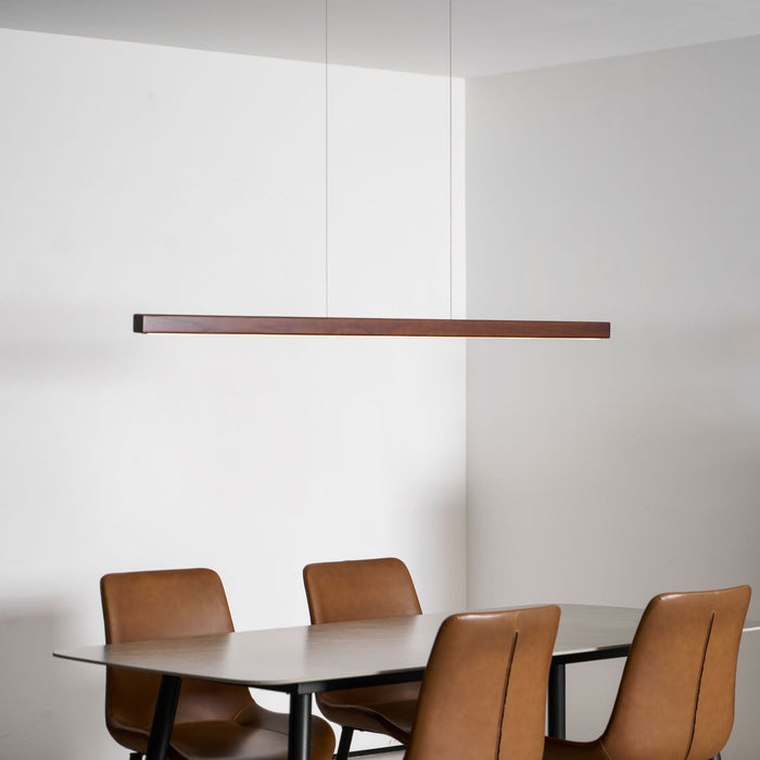 Linear Wooden Pendant Light - Simprolos