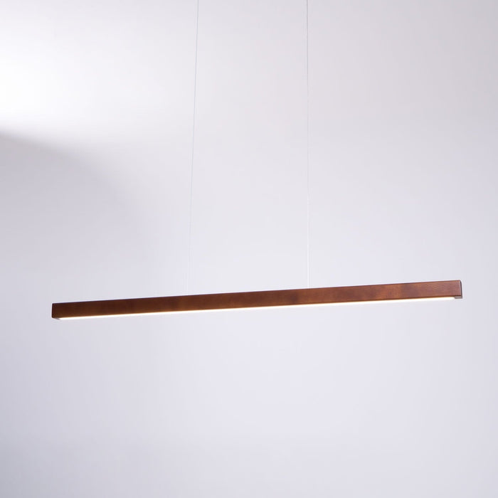 Linear Wooden Pendant Light - Simprolos