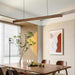 Linear Wooden Pendant Light - Simprolos