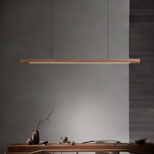 Linear Wooden Pendant Light - Simprolos