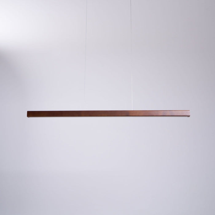 Linear Wooden Pendant Light - Simprolos
