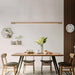 Linear Wooden Pendant Light - Simprolos