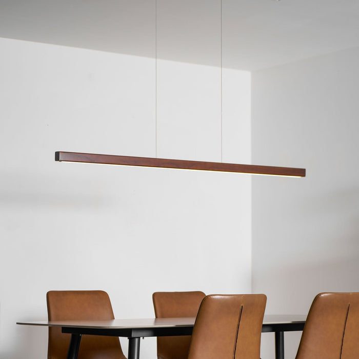 Linear Wooden Pendant Light - Simprolos